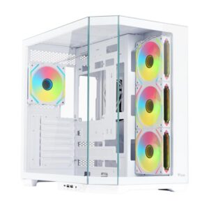CASE GAMING DARK CAVE AKU - NO ALIMENTATORE - ARGB FAN - BIANCO (ITGCADCAKW)