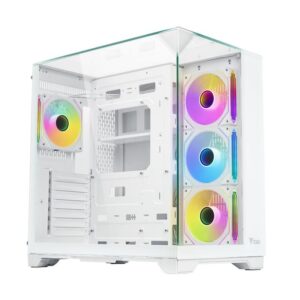 CASE GAMING DARK CAVE PANO - NO ALIMENTATORE - ARGB FAN - BIANCO (ITGCADCPAW)
