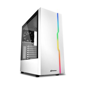 CASE GAMING RGB SLIDER WHITE ATX VETRO TEMPERATO - BIANCO - NO ALIMENTATORE