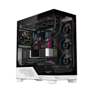 CASE GAMING TOWER NEBRALUX 01 - NO ALIMENTATORE - ARGB FAN - NERO/BIANCO (ITGCANL01)