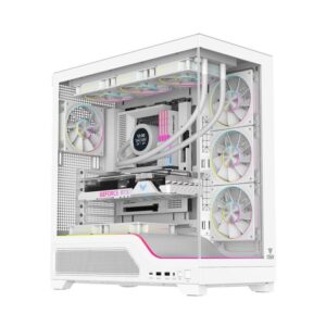CASE GAMING TOWER SHOWBUI 82W - NO ALIMENTATORE - ARGB FAN - BIANCO (ITGCASBW82W)