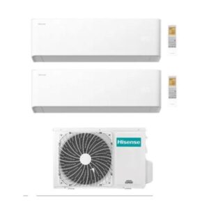 CLIMATIZZATORE DUAL SPLIT UNI HB 2AMW35U4RGC - 2X UNITA' INTERNE + 1X ESTERNA - 9000BTU+9000BTU