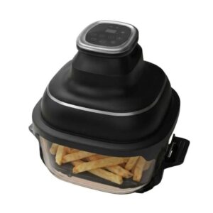 FRIGGITRICE AD ARIA AIR-GLASS/FRY-BK 4.2 LT 1500W CONTENITORE IN VETRO - NERO