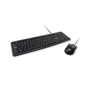 KIT TASTIERA + MOUSE CON FILO USB - NERA (245203)