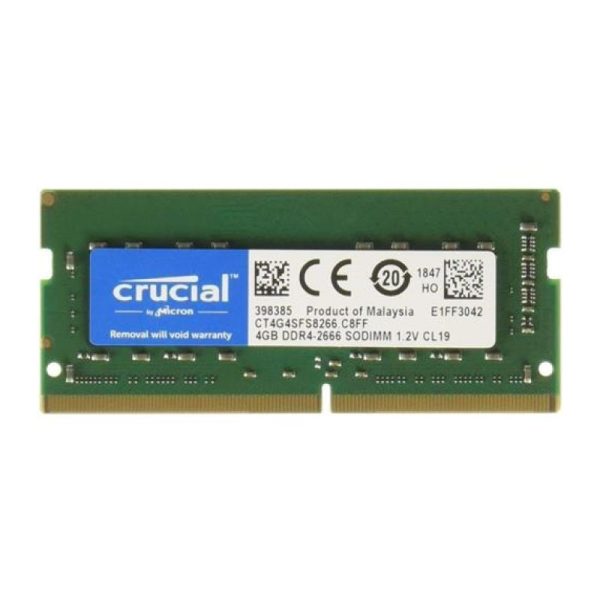 MEMORIA SO-DDR4 4 GB PC2666 (1X4) (CT4G4SFS8266)
