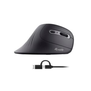 MOUSE ERGONOMICO CON CAVO (USB-C+A) - VERTICALE (245119)