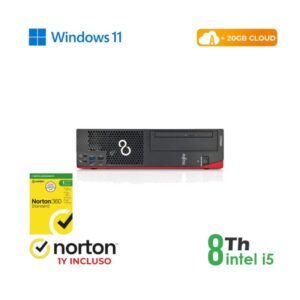 PC D758-958 SFF INTEL CORE I5-8 GEN 8GB 256GB SSD WINDOWS 11 PRO + NORTON ANTIVIRUS - RICONDIZIONATO (RN54522316)