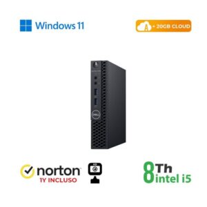 PC DELL OPTIPLEX 3060-5060M MINI INTEL CORE I5-8 GEN. 8GB 256GB SSD WINDOWS 11 PRO - RICONDIZIONATO - GAR. 12 MESI (RN45522381)