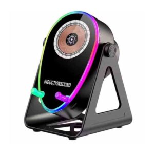 SUPPORTO TELEFONO CON RICARICA WIRELESS + CASSA BLUETOOTH (INDUCTIONSOUND) 2IN1 NERO