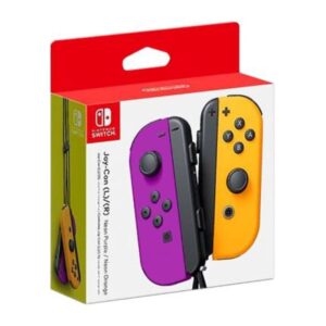 Switch Joy-Con Coppia Controller Viola Neon / Arancione Neon
